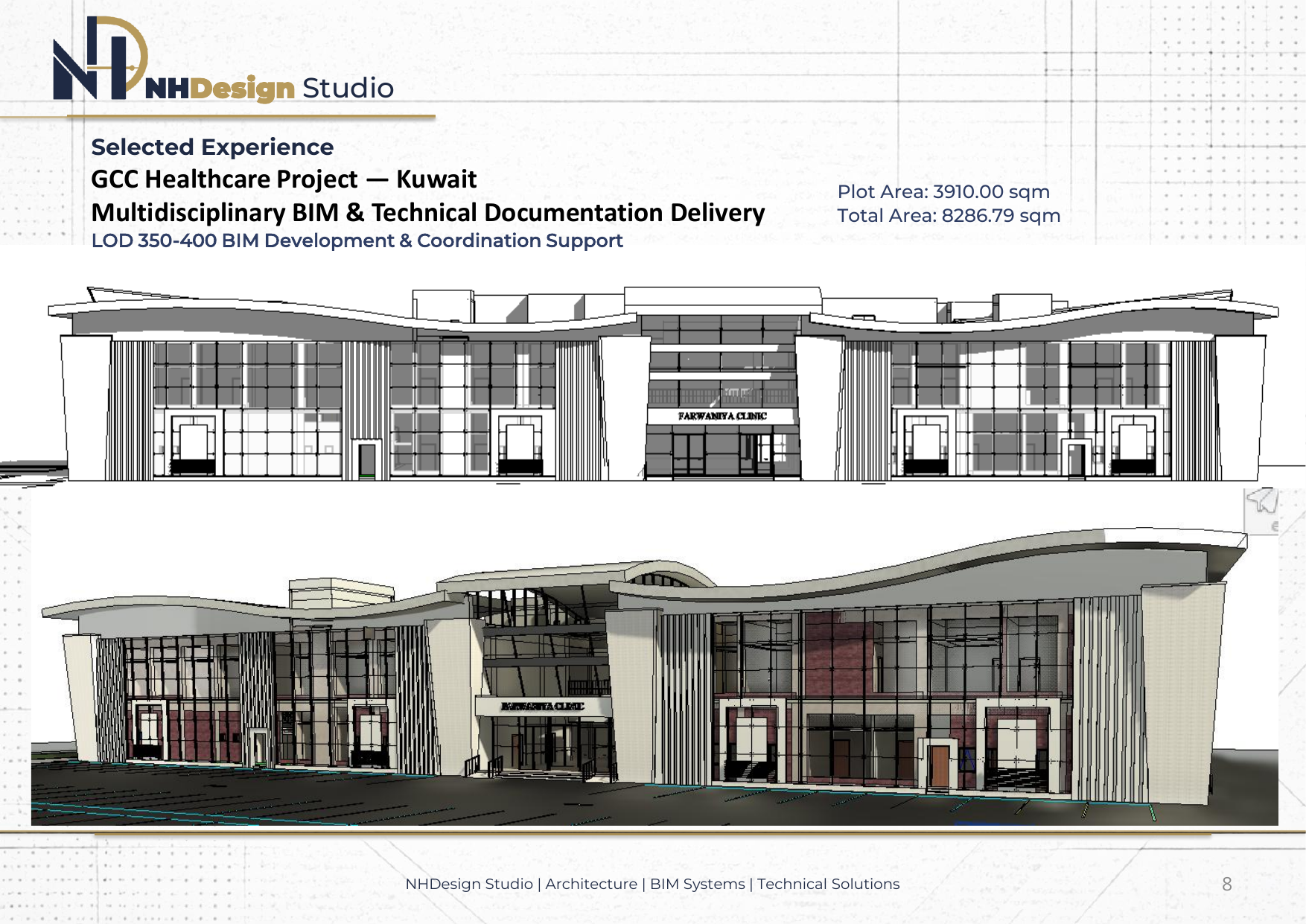 GCC healthcare project selected experience page from the studio portfolio